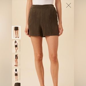 Palo cottonseed Cupro shorts - olive